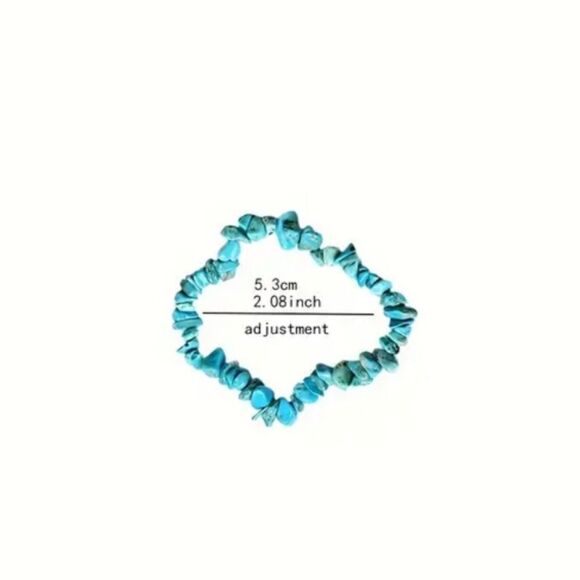 Turquoise stretch bracelet - Picture 3 of 6
